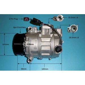 Compressor (AirCon Pump) VW Caravelle/Multivan 2.0 TDi Diesel (Apr 2015 to Jul 2019)