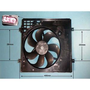 Condenser Cooling Fan VW Golf MK4 (97-06) 1.4 Petrol (Aug 1997 to Aug 1999)