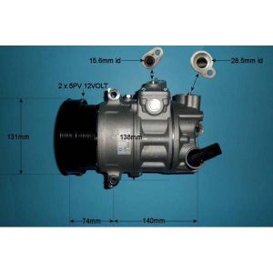 Compressor (AirCon Pump) VW Beetle 2.5 Petrol (Jul 2005 to Sep 2010)