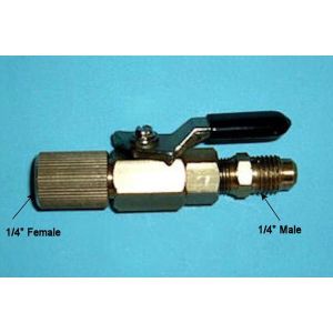 SHUT OFF VALVE 1/4 FEMALE X 2