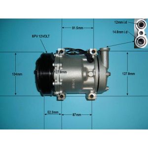 Compressor (AirCon Pump) Alfa Romeo 147 1.6 16v Petrol (Jun 2003 to Mar 2010)