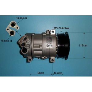 Compressor (AirCon Pump) Alfa Romeo Mito 1.4 Bi Fuel Petrol (Jul 2011 to Oct 2018)