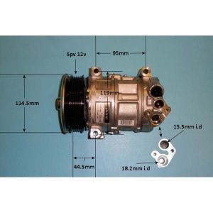 Compressor (AirCon Pump) Alfa Romeo Mito 0.9 Petrol (Apr 2013 to Aug 2018)
