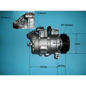 Compressor (AirCon Pump) Alpina D3 2.0 BiTurbo Diesel (Jul 2008 to May 2013)