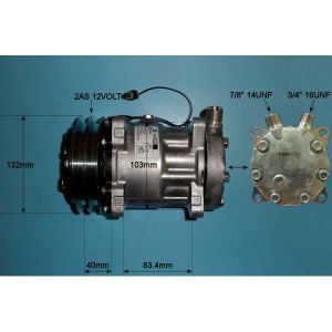 Compressor (AirCon Pump) Armatrac Tractor 804 Diesel (1990 to 2023)