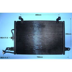 Condenser (AirCon Radiator) Audi 100 2.2 Petrol (Oct 1992 to May 1994)