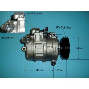 Compressor (AirCon Pump) Audi A4 1.9 TDi Diesel (Jan 2003 to Jun 2003)