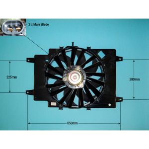 Condenser Cooling Fan Audi A4 1.8 20v Turbo Petrol (Nov 2000 to Jan 2003)