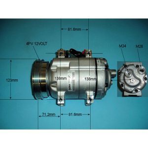 Compressor (AirCon Pump) Audi 80 Cabrolet 1.8 Petrol (Oct 1992 to Aug 2000)