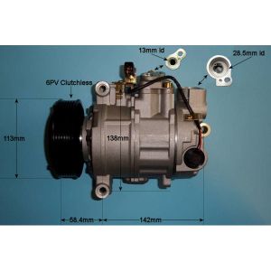 Compressor (AirCon Pump) Audi A4 1.6 Petrol (Dec 2002 to Oct 2004)