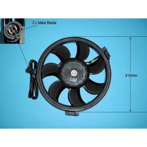 Condenser Cooling Fan Audi A4 1.9 TDi Diesel (Sep 1997 to Sep 2001)