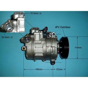 Compressor (AirCon Pump) Audi A4 1.9 TDi Diesel (Sep 2001 to Jan 2003)