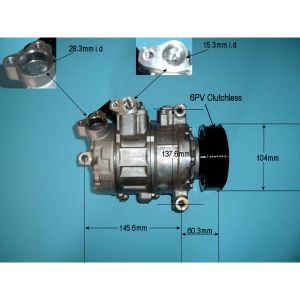 Compressor (AirCon Pump) Audi A8 4.2 TDi Diesel (Jul 2005 to Jul 2010)