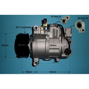 Compressor (AirCon Pump) Audi A4 2.0 Petrol (Nov 2005 to Jun 2008)
