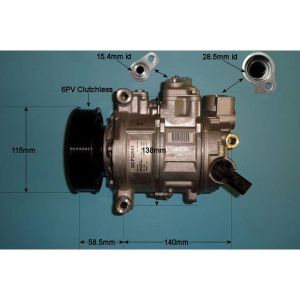 Compressor (AirCon Pump) Audi A6 2.0 TFSi Petrol (May 2011 to Apr 2015)