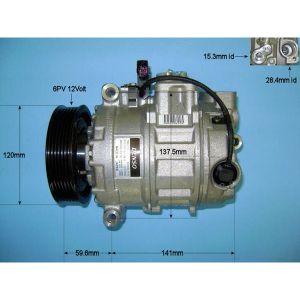 Compressor (AirCon Pump) Audi A4 2.4 V6 Petrol (Nov 2004 to Dec 2005)