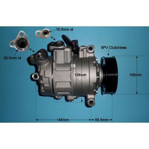 Compressor (AirCon Pump) Audi A8 4.2 TDi Diesel (Jul 2005 to Jul 2010)