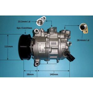 Compressor (AirCon Pump) Audi A4 1.4 TSi Petrol (Aug 2015 to Nov 2019)