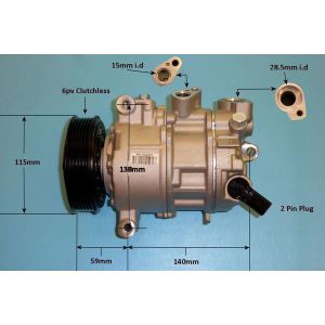 Compressor (AirCon Pump) Audi A4 2.0 30 TDi Diesel (May 2016 to Oct 2019)