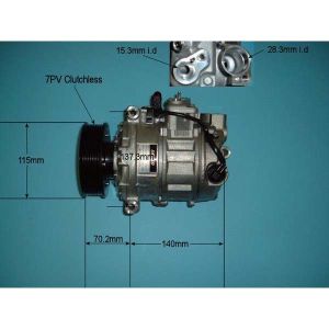 Compressor (AirCon Pump) Bentley Continental Convertible 6.0 Petrol (Aug 2007 to 2023)