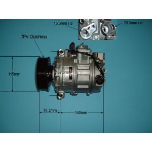 Compressor (AirCon Pump) Bentley Continental Coupe 6.0 Petrol (Jun 2003 to Dec 2011)