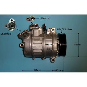 Compressor (AirCon Pump) BMW 1 Series 125 3.0 (E82) Petrol (Oct 2007 to Oct 2013)