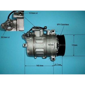 Compressor (AirCon Pump) BMW 523 2.5 N52 (E61) Petrol (Jul 2005 to Jan 2010)