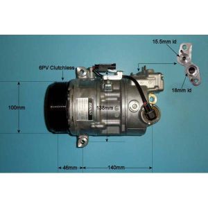 Compressor (AirCon Pump) BMW 1 Series 120 2.0 D M47 (E87/E81) Diesel (Sep 2004 to Jun 2011)
