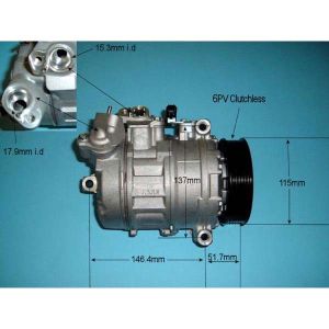 Compressor (AirCon Pump) BMW 523 2.5 N52 (E61) Petrol (Jul 2005 to Jan 2010)