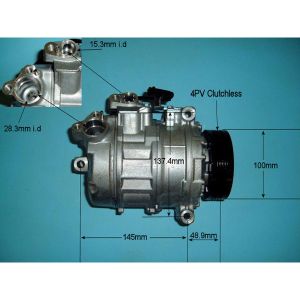 Compressor (AirCon Pump) BMW 525 2.5 D (E60) Diesel (Mar 2004 to Feb 2007)