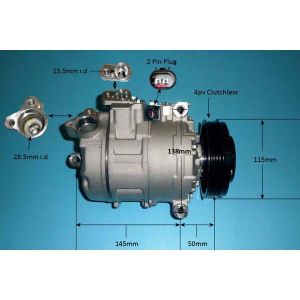 Compressor (AirCon Pump) BMW 520 2.0 D M47 (E61) Diesel (Apr 2005 to May 2010)