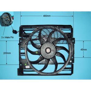 Condenser Cooling Fan BMW 728 2.8 (E38) Petrol (Dec 1997 to Nov 2001)