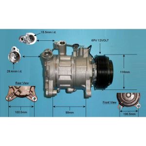 Compressor (AirCon Pump) BMW 1 Series 114 1.6 D (F20/F21) Diesel (Mar 2012 to Feb 2015)