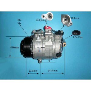 Compressor (AirCon Pump) BMW 1 Series 135 135i 3.0 M (F20/F21) Petrol (Dec 2012 to Jun 2016)