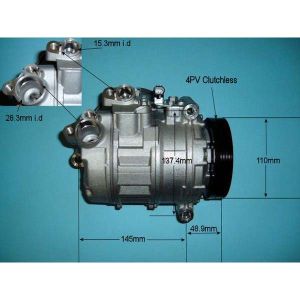 Compressor (AirCon Pump) BMW 520 2.0 D M47 (E61) Diesel (Apr 2005 to May 2010)