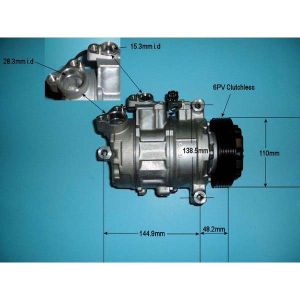 Compressor (AirCon Pump) BMW 1 Series 118 2.0 D N47 (E87/E81) Diesel (Sep 2006 to Dec 2011)