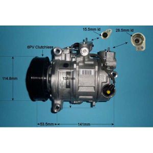 Compressor (AirCon Pump) BMW 1 Series 116 1.6 (F20/F21) Petrol (Dec 2010 to Feb 2015)