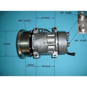 Compressor (AirCon Pump) Caterpillar Challenger 95E Diesel Manual (1990 to 2023)