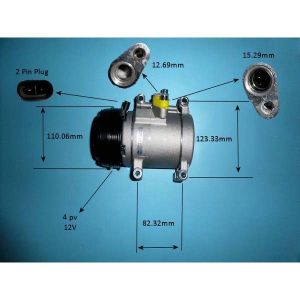 Compressor (AirCon Pump) Chevrolet Spark 1.0 Petrol (Mar 2010 to 2023)