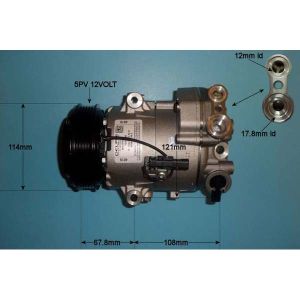 Compressor (AirCon Pump) Chevrolet Cruze 1.4 Petrol Automatic (Jun 2012 to 2023)