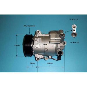 Compressor (AirCon Pump) Chevrolet Orlando 2.0 D Diesel Manual (Feb 2011 to 2023)