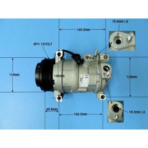 Compressor (AirCon Pump) Chrysler Grand Voyager 2.8 CRD Diesel (Oct 2007 to 2023)