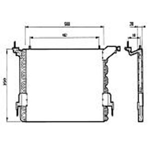 Condenser (AirCon Radiator) Citroen Berlingo 1.4 Petrol (Jun 1993 to May 1997)