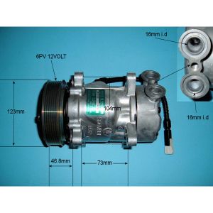 Compressor (AirCon Pump) Citroen Xsara MK2 1.6i Petrol (Oct 2000 to Oct 2001)