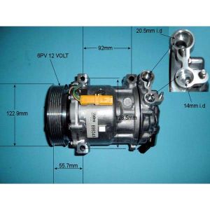 Compressor (AirCon Pump) Citroen C5 1.6 HDi Diesel (Oct 2009 to 2023)