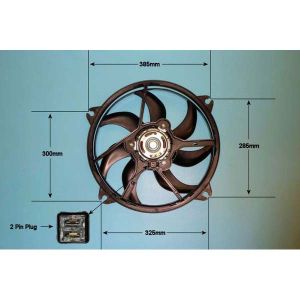 Radiator Cooling Fan Citroen Berlingo 1.4 Petrol (Nov 2002 to 2023)