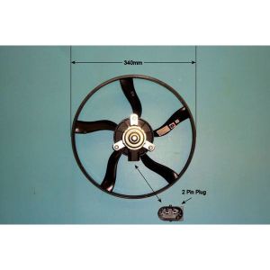 Radiator Cooling Fan Citroen Xsara Picasso 1.6 Petrol (Jun 2000 to Jan 2001)