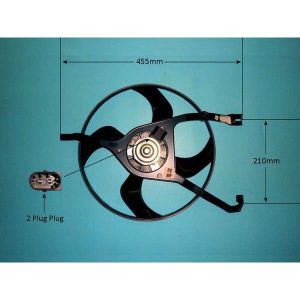Radiator Cooling Fan Citroen C2 1.1 Petrol (Sep 2003 to 2023)