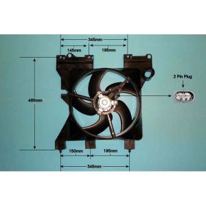 Radiator Cooling Fan Citroen Berlingo 1.4 Petrol (Nov 2002 to 2023)