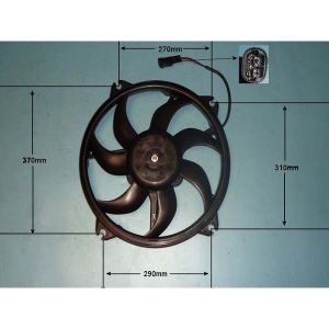 Radiator Cooling Fan Citroen Berlingo 1.4 Petrol (Nov 2002 to 2023)
